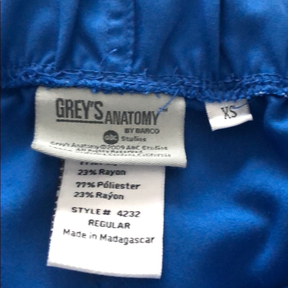 Galaxy blue Greys anatomy scrub pants